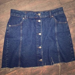 Topshop denim skirt